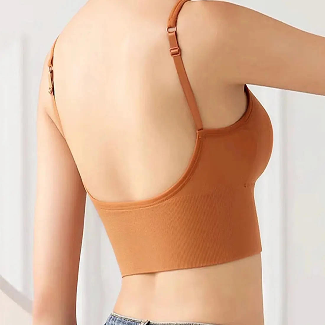 Women's Tube top Beauty Back Top Seamless Sports bra women's underwear sexy bralette Push-up bras crop топ женский