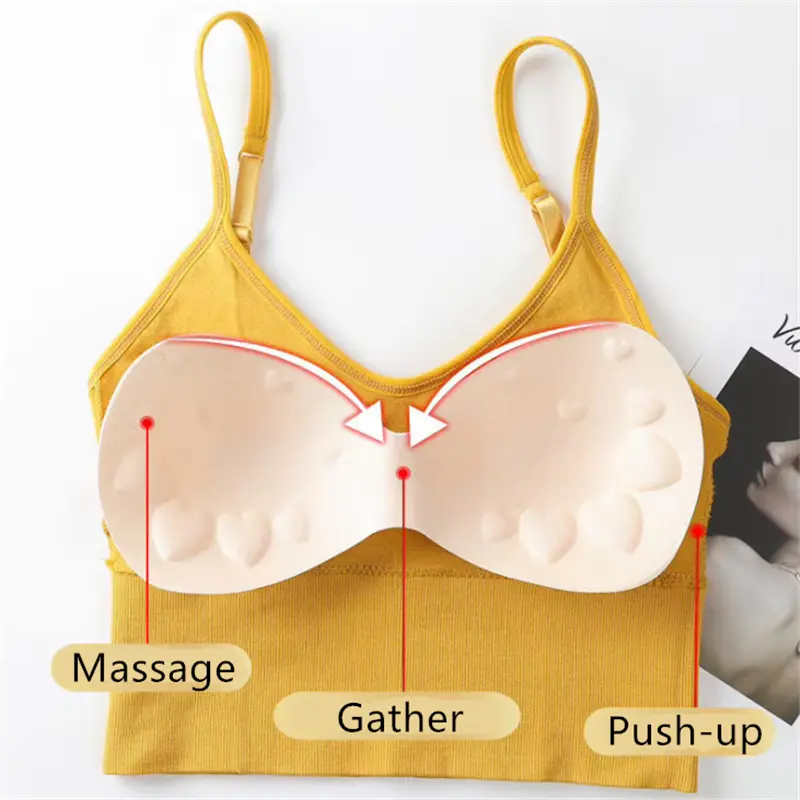Women's Tube top Beauty Back Top Seamless Sports bra women's underwear sexy bralette Push-up bras crop топ женский