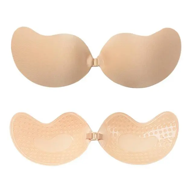 Sexy Sujetador Women's bra Invisible Push Up Bra Self-Adhesive Silicone Seamless Front Closure Sticky Backless Strapless Bra