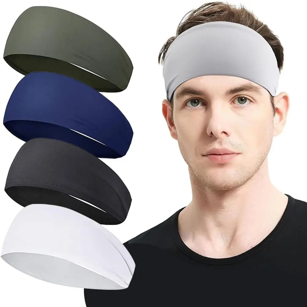 1/2pc Outdoor Sport Sweat proof Headband Men Women Sports Quick-dry Hair Bands Breathable Sweat absorbing Running Yoga Headwrap