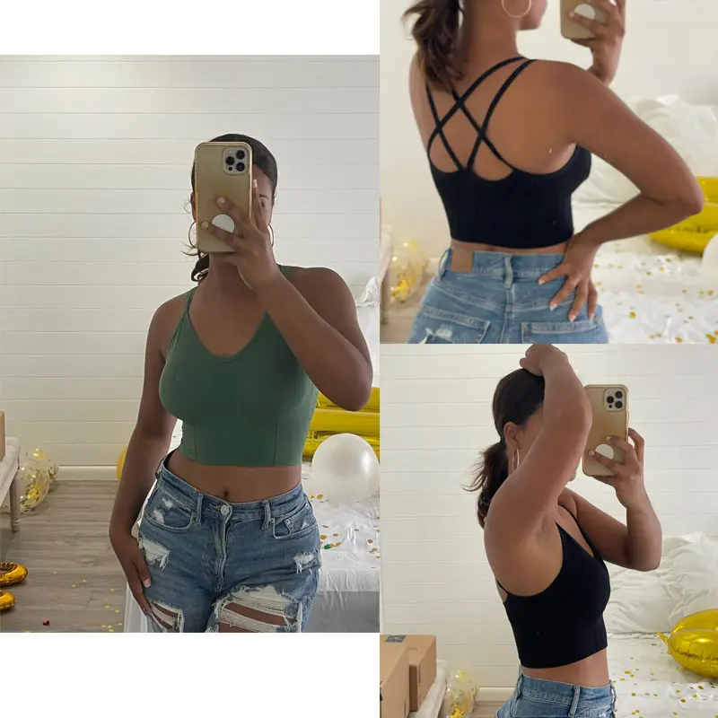 Breathable Sports Bra Anti-sweat Fitness Top Seamless Yoga Bra Shockproof Crop Top Women Push up Sport Bra Gym Workout Top