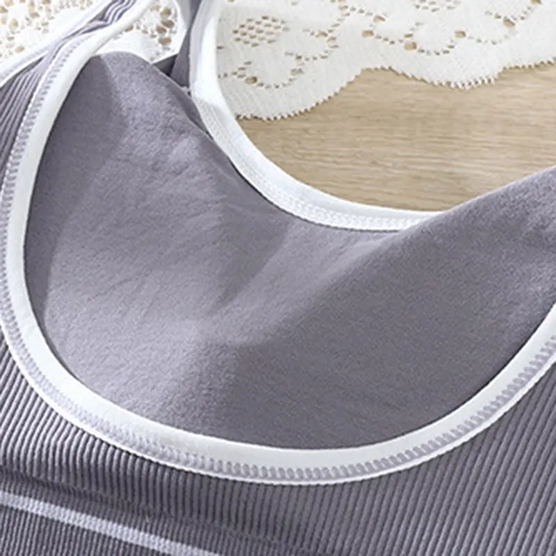 Beautiful Back Women Sports No Steel Ring Bras Student Tube Top Vest Yoga Fitness Running Underwear Plus Size Wrapped Chest