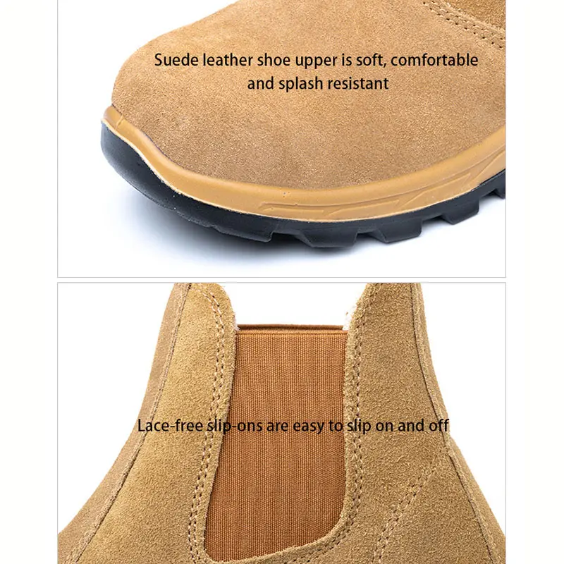 Work Boots Men Indestructible Safety Shoes With Steel Toe Cap Puncture-Proof Male Working Boots Security Protective Sneakers