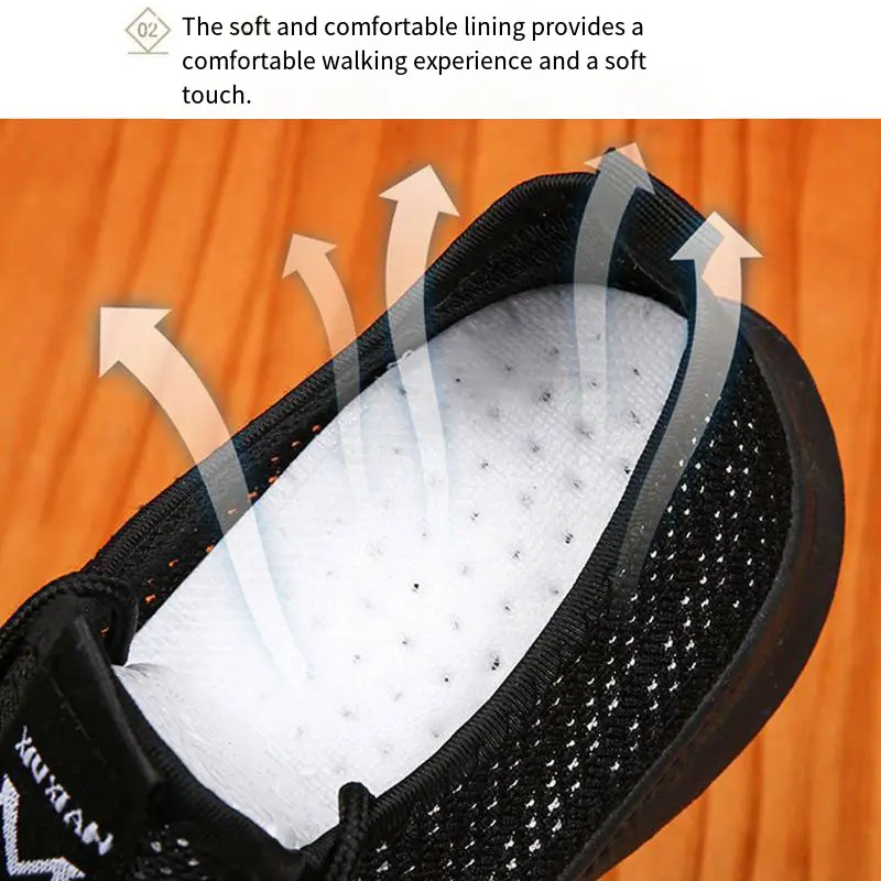 Soft Sole Sport Shoes Men Comfortable Breathable Anti Slip Abrasion Resistant Lightweight Outdoor Casual Sneaker