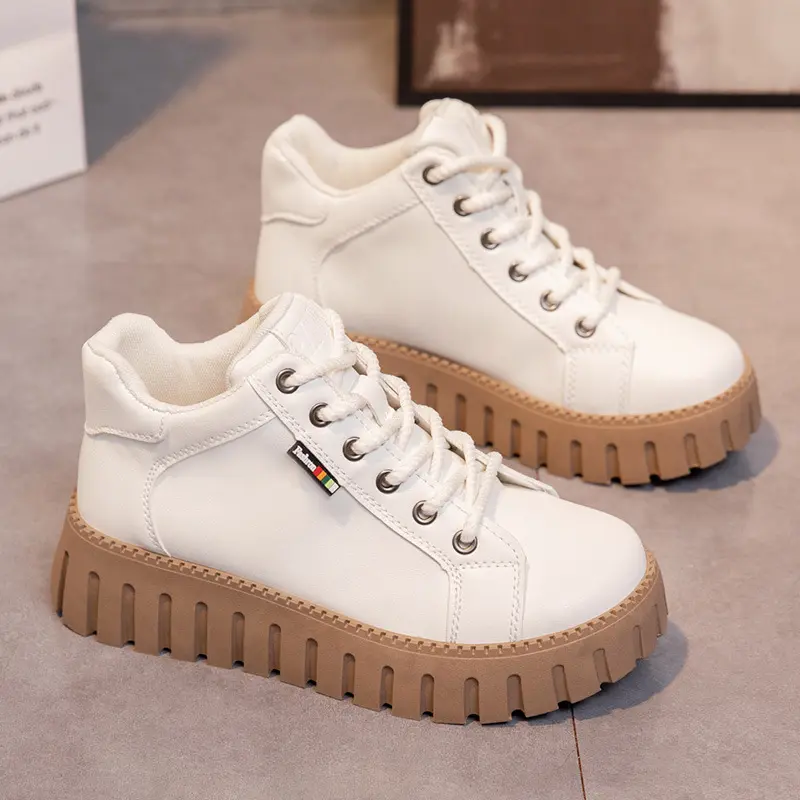 Autumn Winter Women's Casual Shoes Thick Bottom Fashion Female Velvet Comfort Puffy Cake Bottom Women Shoes Snow Boots
