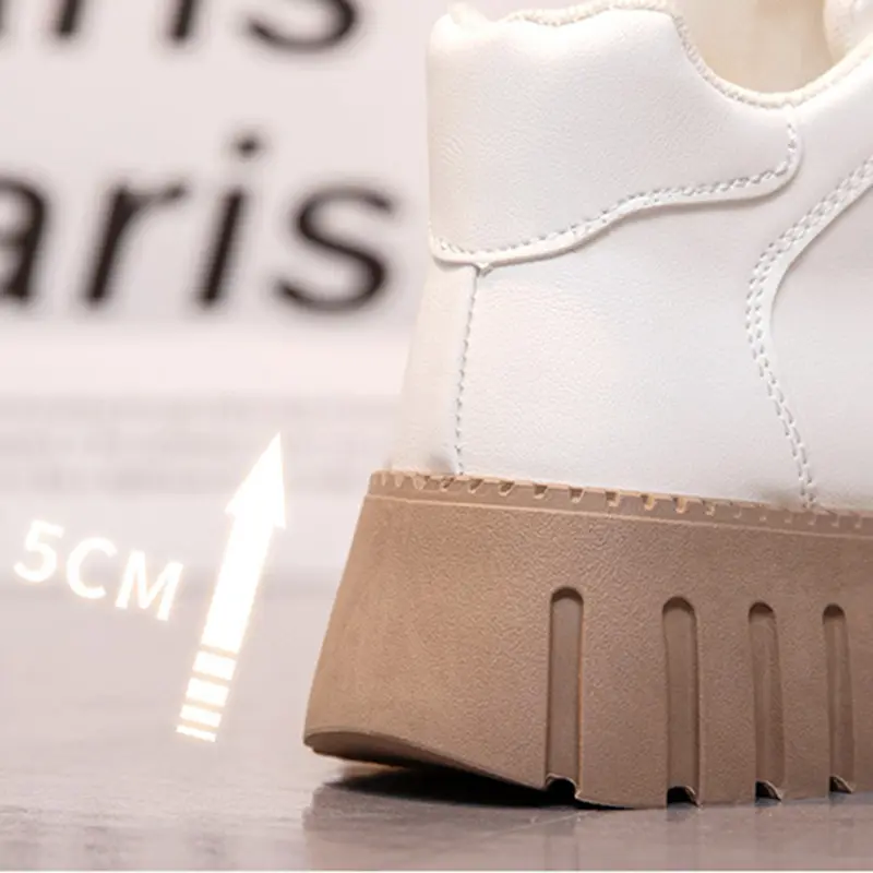 Autumn Winter Women's Casual Shoes Thick Bottom Fashion Female Velvet Comfort Puffy Cake Bottom Women Shoes Snow Boots