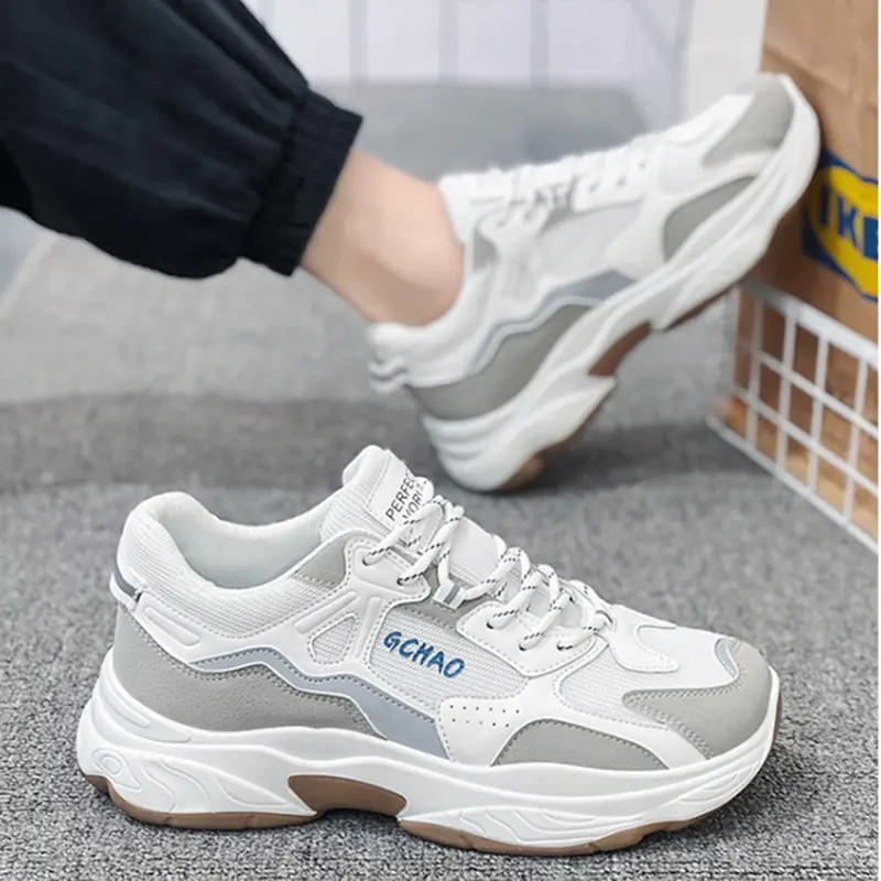 Fashion Non-slip Shoes Summer Breathable Mesh Sports and Leisure Running Shoes Versatile Little White Shoes Size 39-44
