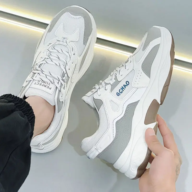 Fashion Non-slip Shoes Summer Breathable Mesh Sports and Leisure Running Shoes Versatile Little White Shoes Size 39-44