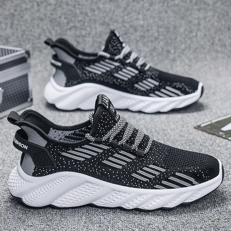 2024 Summer New Breathable Men's Sports Shoes Mesh Men's Shoes Casual Shoes Men's Trendy Running Single Shoes