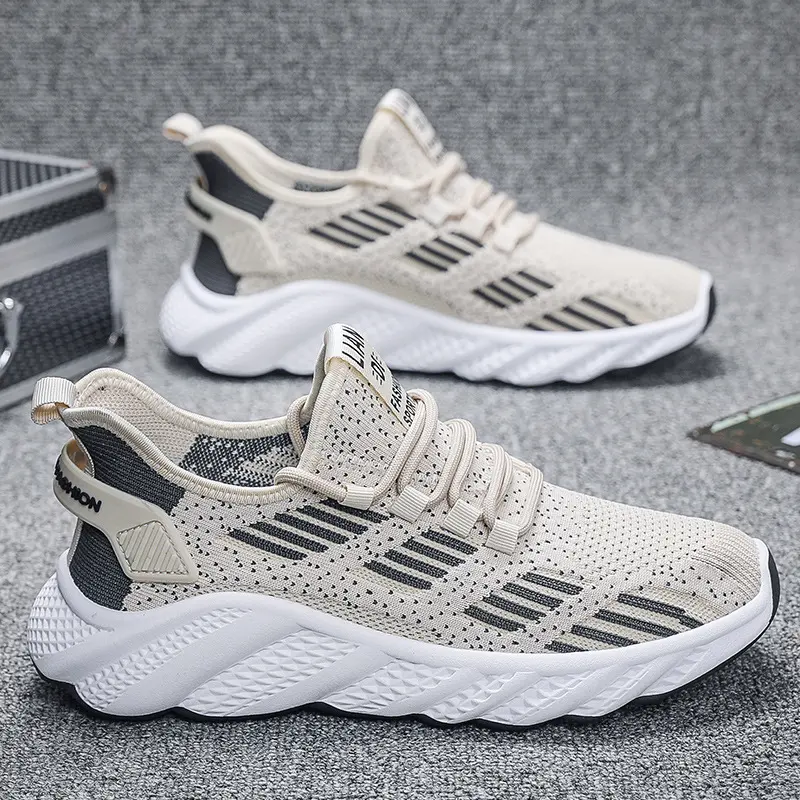 2024 Summer New Breathable Men's Sports Shoes Mesh Men's Shoes Casual Shoes Men's Trendy Running Single Shoes