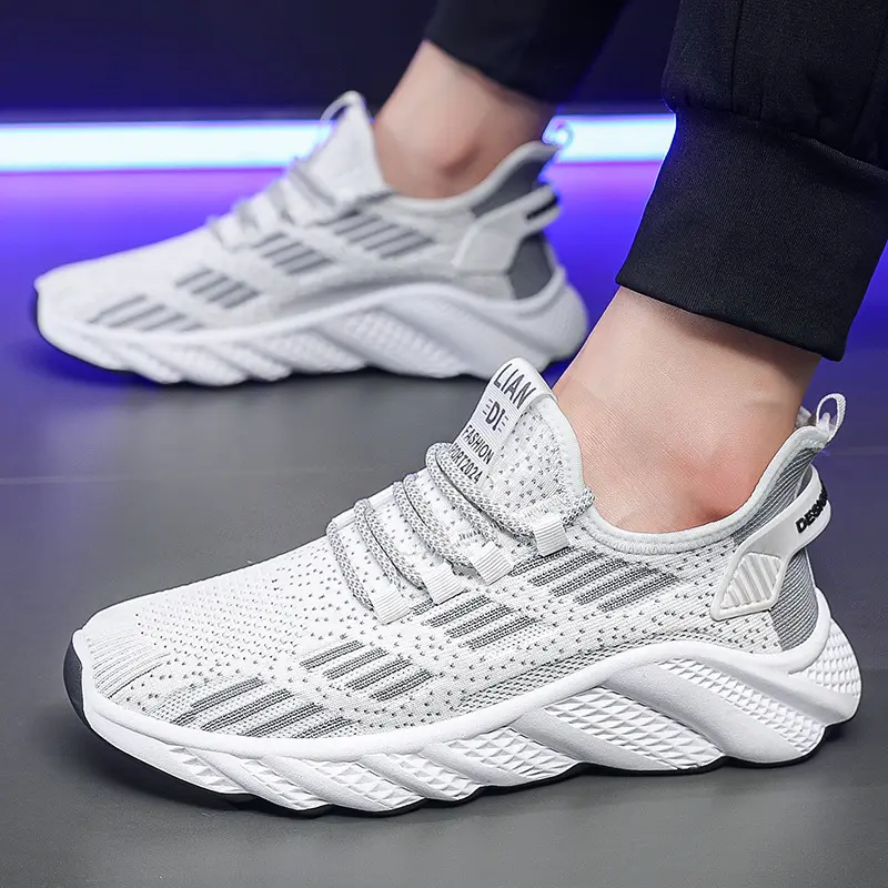 2024 Summer New Breathable Men's Sports Shoes Mesh Men's Shoes Casual Shoes Men's Trendy Running Single Shoes