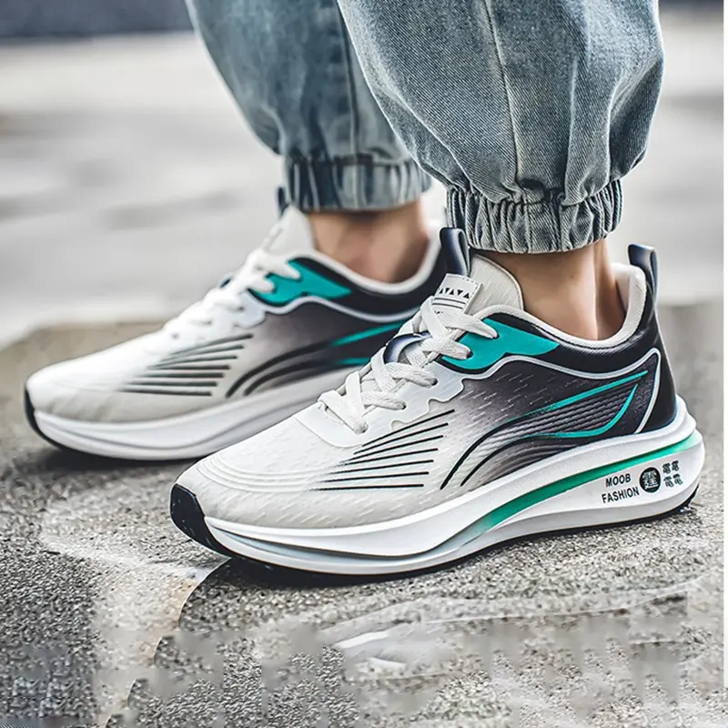 2024 New Summer Breathable Thin Mesh  Versatile Casual Sports Thick Bottom Shock Absorbent Anti slip Trendy Shoes