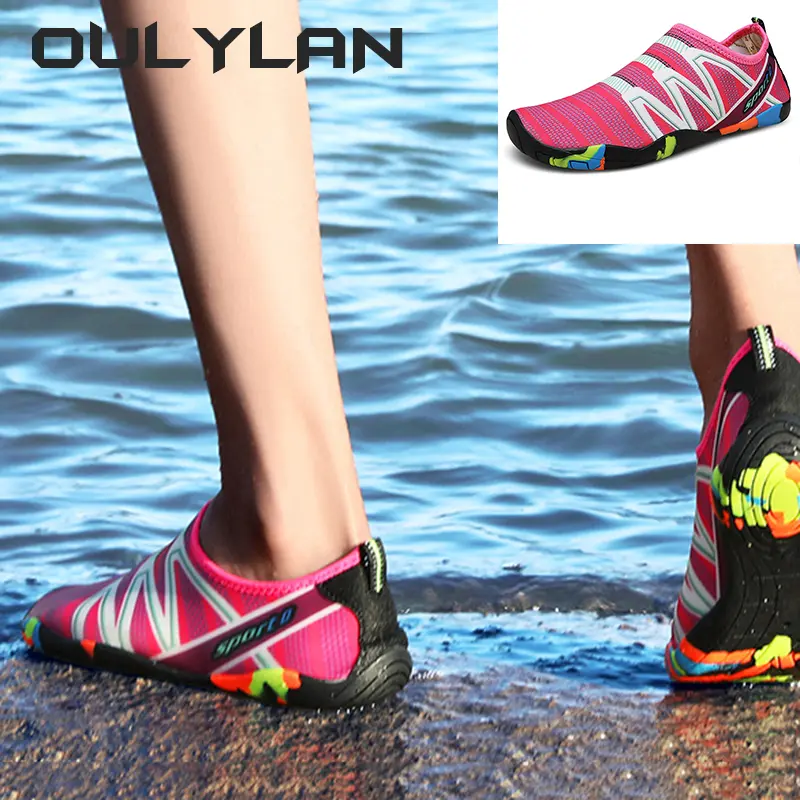 2024 new upstream shoes, speed interference water shoes, beach shoes, breathable and anti slip swimming