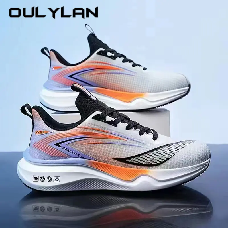 Oulylan New Style Spring Running Shoes Plastic Sole Sneakers Lightweight Breathable Women's Shoe Round Headband Tie Casualshoe