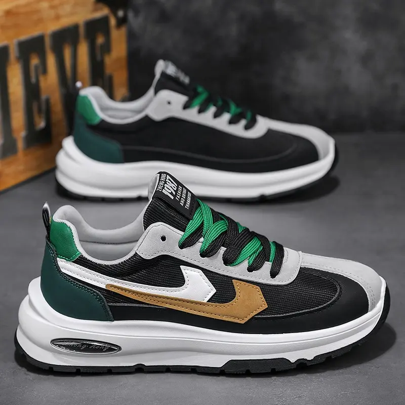 Oulylan 2024 New Men Knit Casual Walking Shoes Breathable Trendy Sneakers Original Light Shock Absorption Male Tennis Shoes
