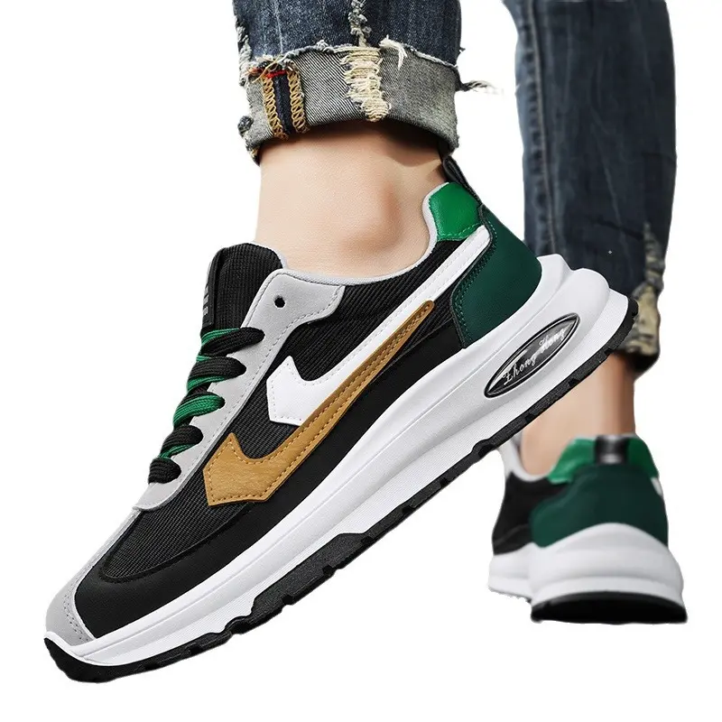 Oulylan 2024 New Men Knit Casual Walking Shoes Breathable Trendy Sneakers Original Light Shock Absorption Male Tennis Shoes