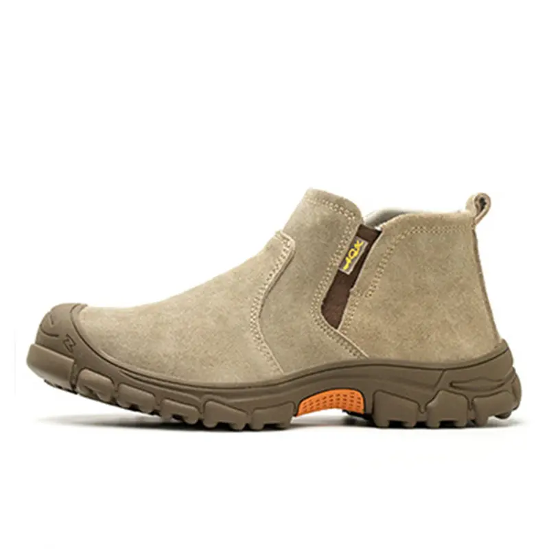 Man Safety Boots High top Safety Shoes Men Steel Toe Work Shoes Men Anti-smash Indestructible Construction Boots Winter