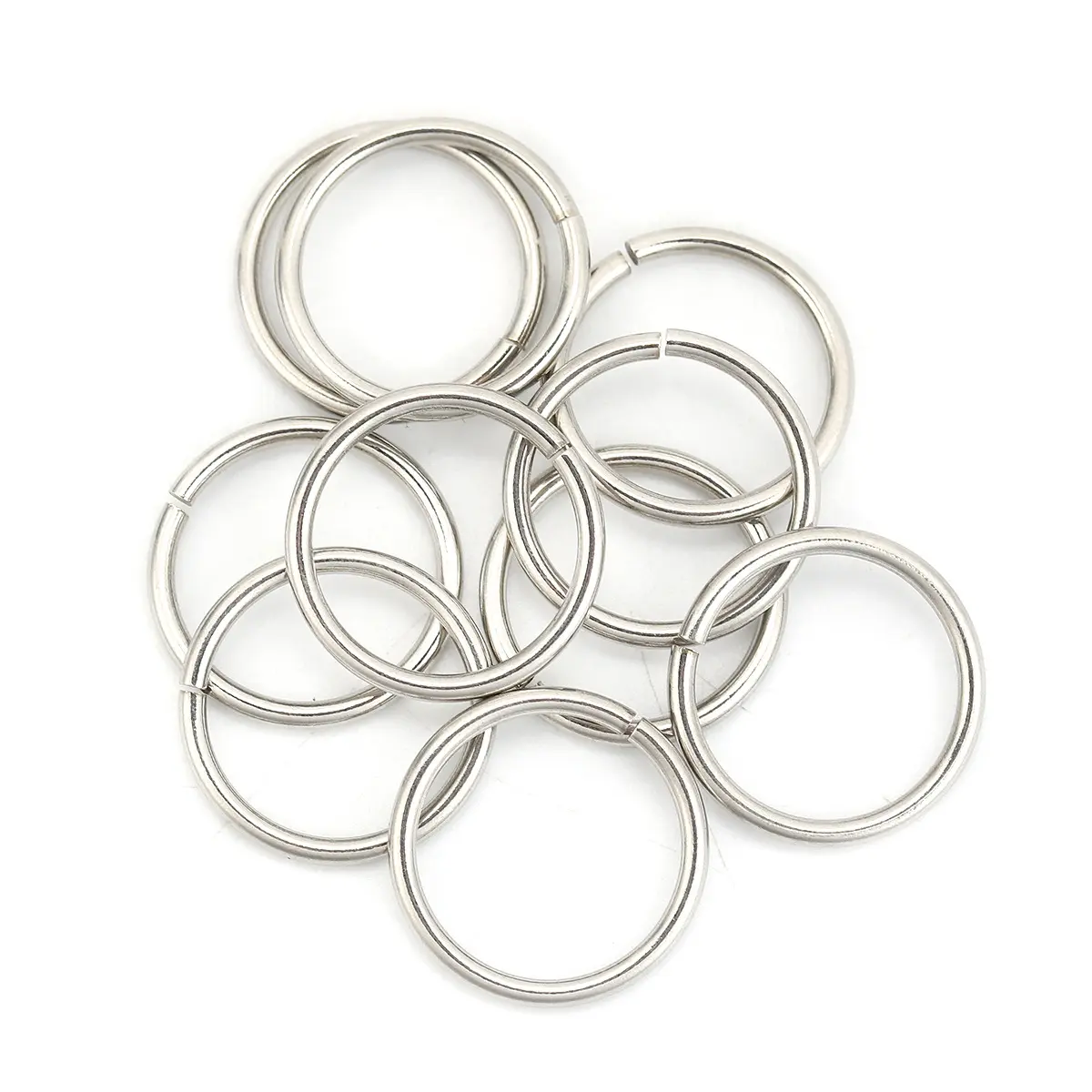 1.8mm/2mm 304 Stainless Steel Opened Jump Rings Silver Color Round Circle Jump Rings For DIY Jewelry Making Findings, 50/20PCs