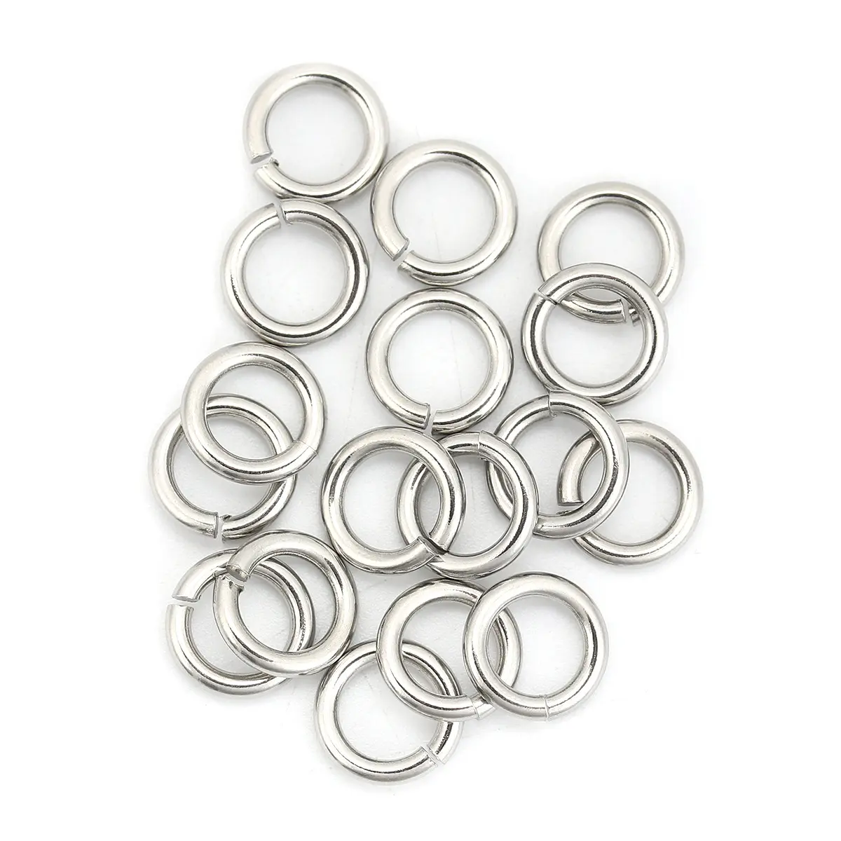 1.8mm/2mm 304 Stainless Steel Opened Jump Rings Silver Color Round Circle Jump Rings For DIY Jewelry Making Findings, 50/20PCs