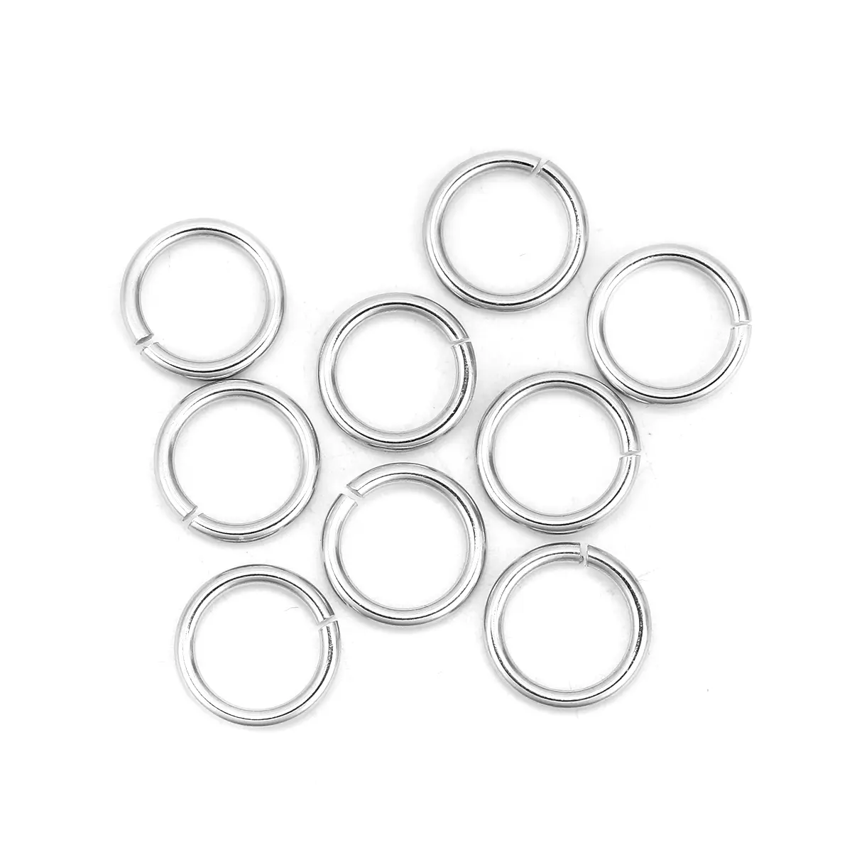 1.8mm/2mm 304 Stainless Steel Opened Jump Rings Silver Color Round Circle Jump Rings For DIY Jewelry Making Findings, 50/20PCs