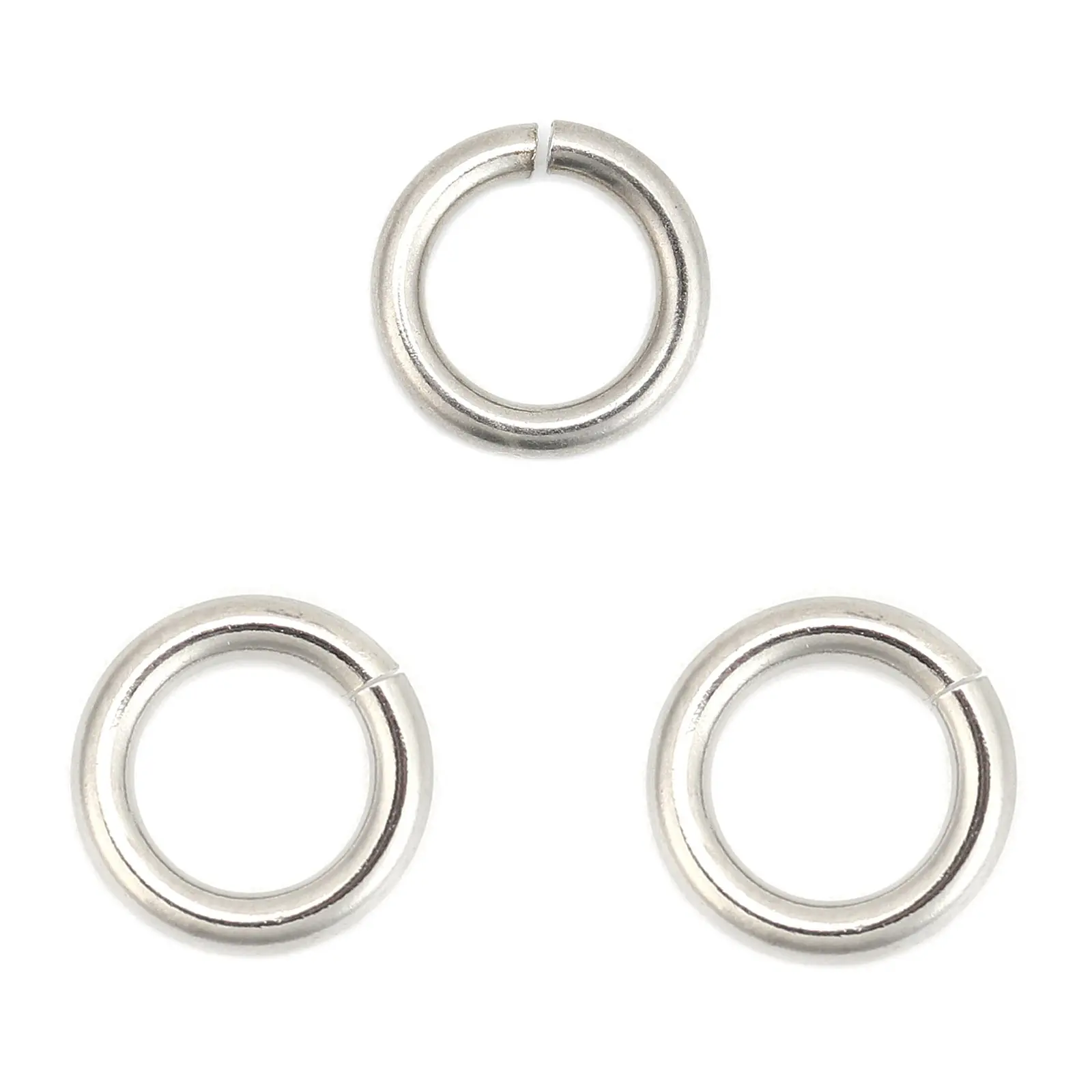 1.8mm/2mm 304 Stainless Steel Opened Jump Rings Silver Color Round Circle Jump Rings For DIY Jewelry Making Findings, 50/20PCs