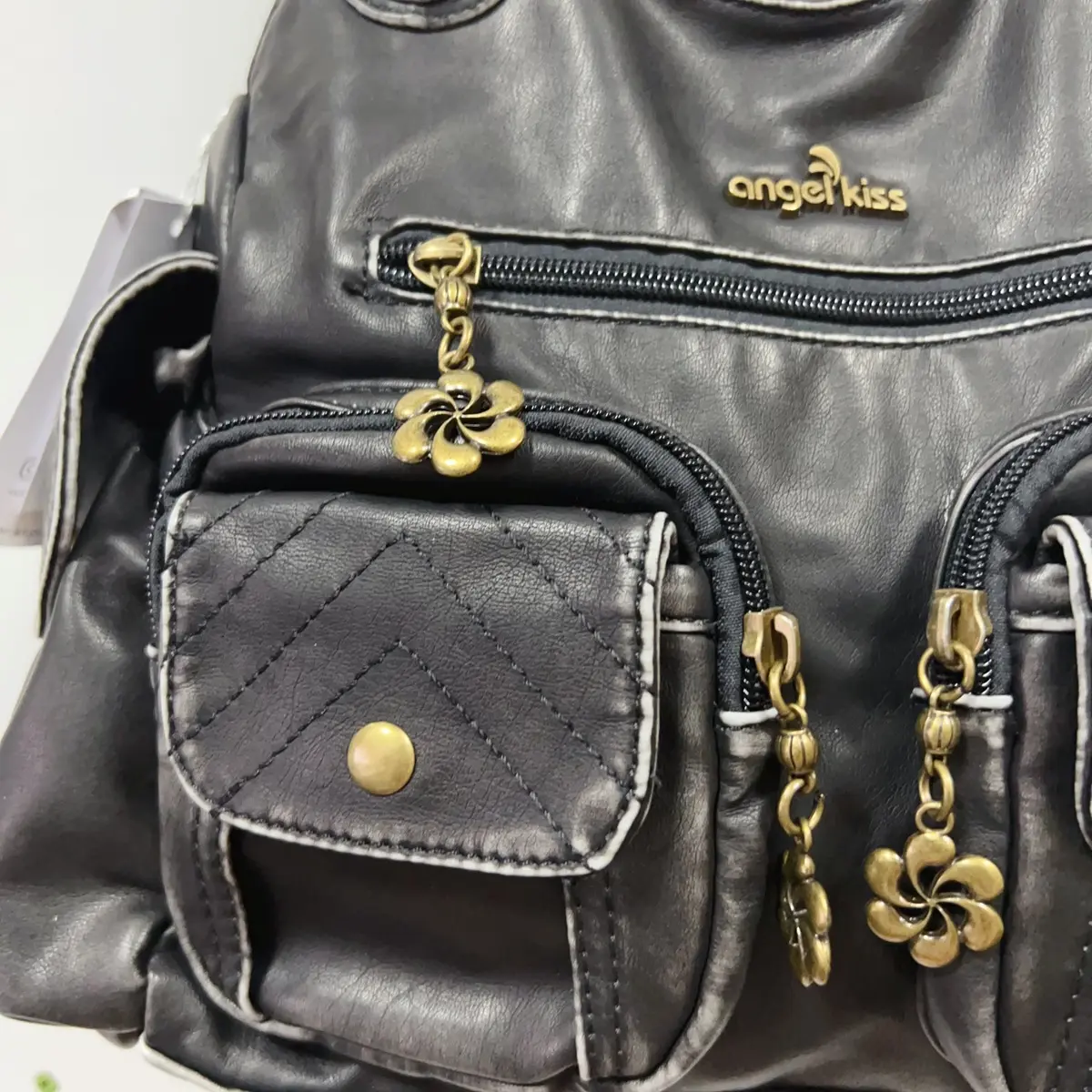  Women's Bag Fashion Handbags Large PU Leather Shoulder Bag Vintage Top-handle Handbag Female Satchel Shoulder Bags
