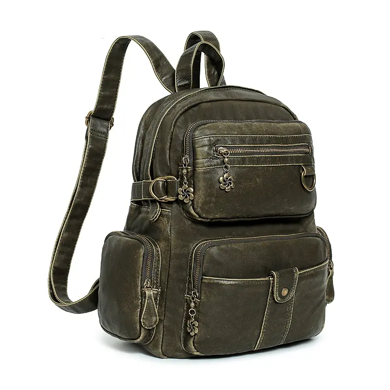 School Bag back to school Large Capacity Shoulder Bag Ladies New Black Vintage Backpack Fashion Ladies Backpack