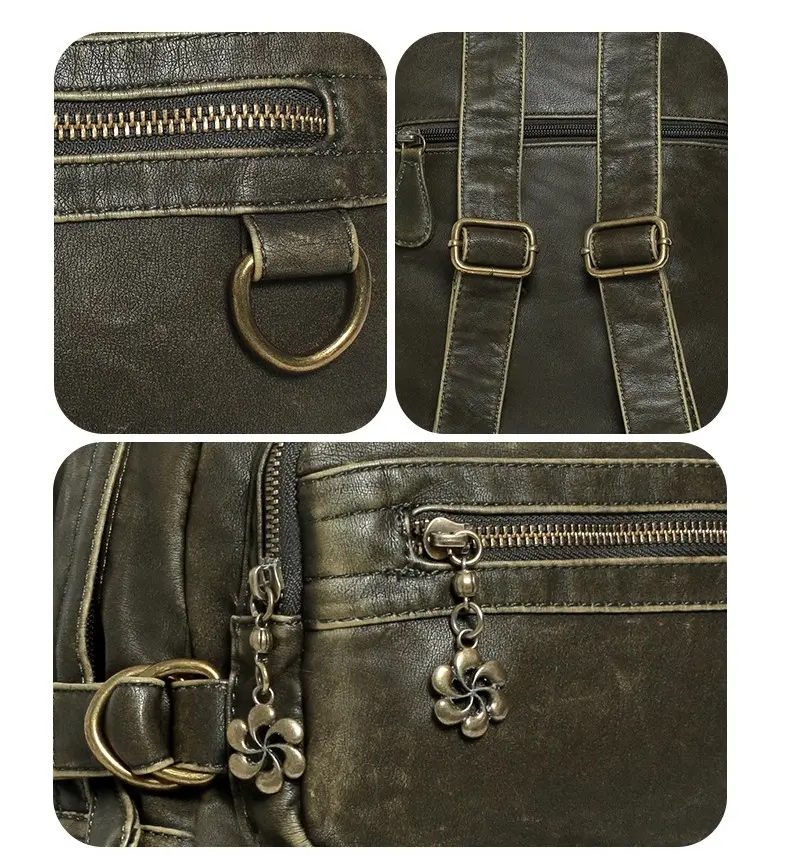School Bag back to school Large Capacity Shoulder Bag Ladies New Black Vintage Backpack Fashion Ladies Backpack
