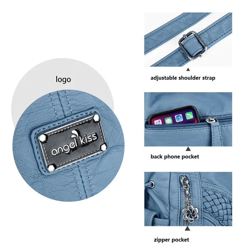  Women Handbags Satchel Top-handle Handbag 2023 PU Shoulder Bag Soft Dumpling Pack Multi-pockets Shoulder Purse Bags