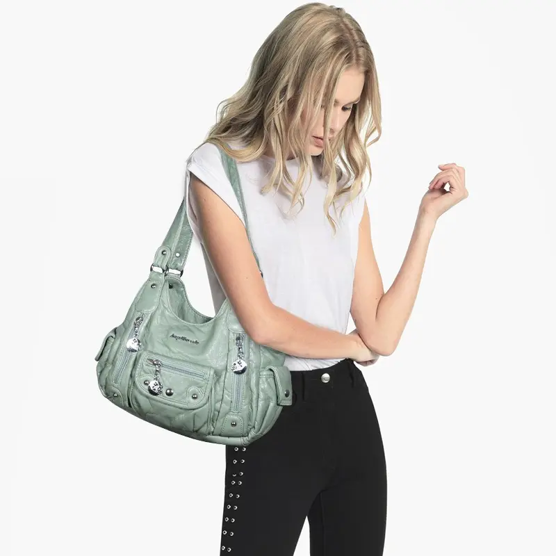 Bag Fashion Women Handbag PU Leather Shoulder Bag Top-handle Handbag Female Satchel Ladies Shoulder Bags