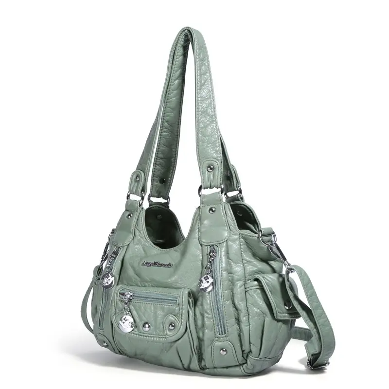 Bag Fashion Women Handbag PU Leather Shoulder Bag Top-handle Handbag Female Satchel Ladies Shoulder Bags