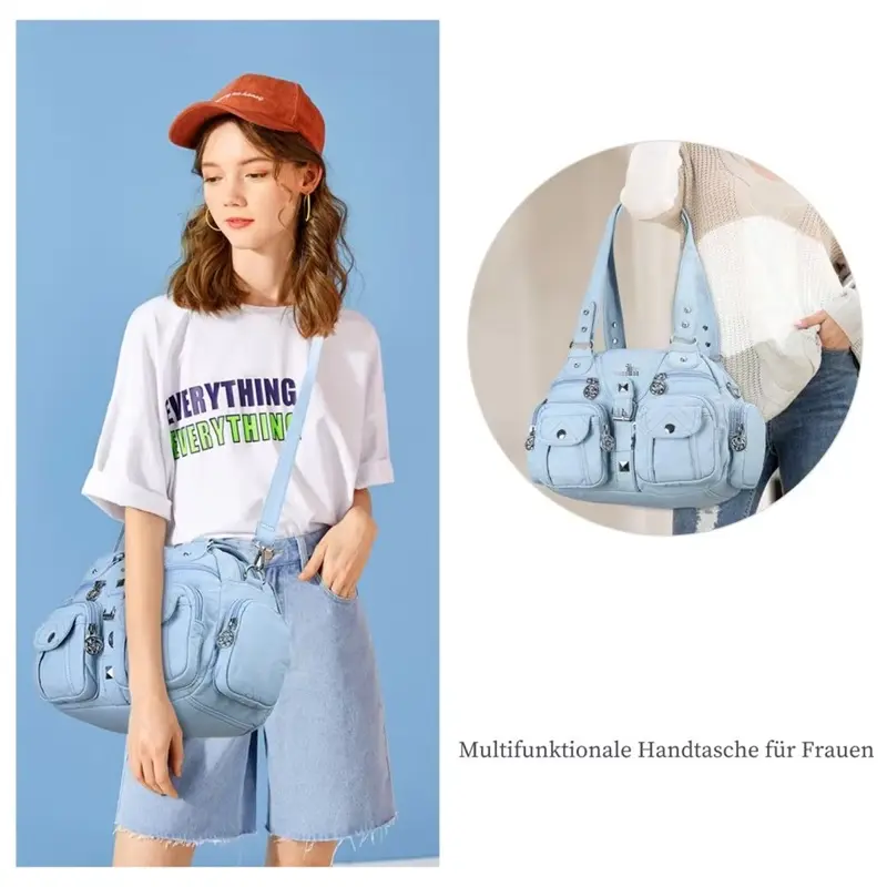 Women Handbags Satchel Top-handle Handbag PU Shoulder Bag Dumpling Pack Give Gifts Shoulder Bags Phone Money Pack