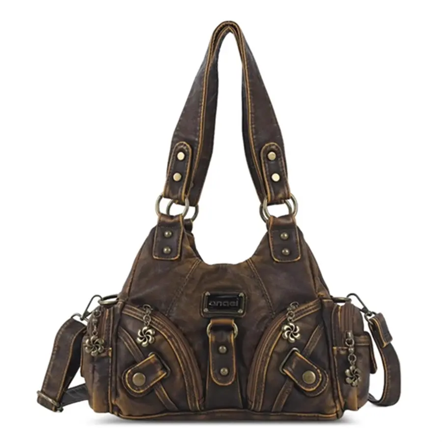 Women Handbags Soft Bag Small Top-handle Purse Fashion Satchel Multi-Pockets Shoulder Bag Hobos Phone Pack Tote Bag