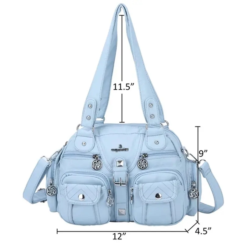 Women Handbags Satchel Top-handle Rose Handbag PU Shoulder Bag Dumpling Pack Give Gifts Shoulder Bags Phone Money Pack