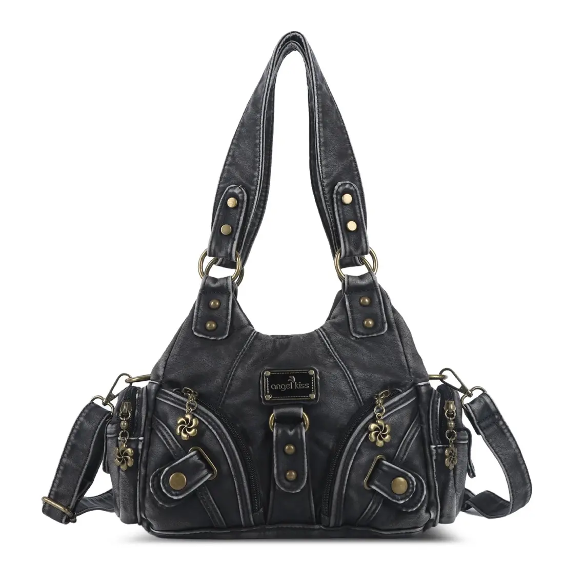  Women Handbags Soft Tote Bag Small Top-handle Fashion Satchel Multi-Pockets Crossbody Shoulder Bag Hobos Phone Pack