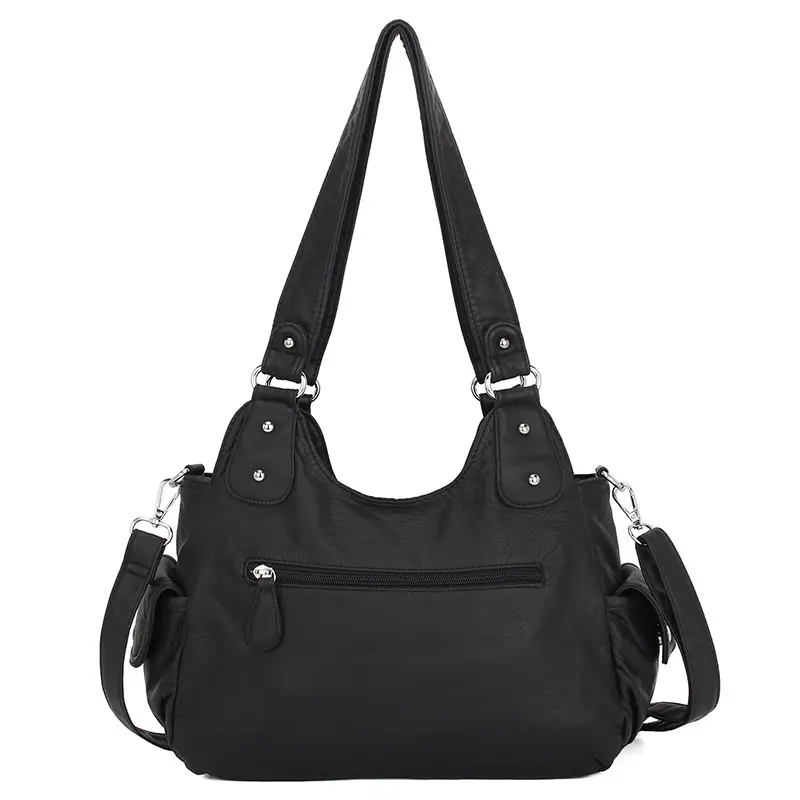Angel Bag Women Handbags Satchel Top-handle Soft PU Shoulder Bag Fashion Dumpling Pack Multi-pockets Shoulder Bags Wellet