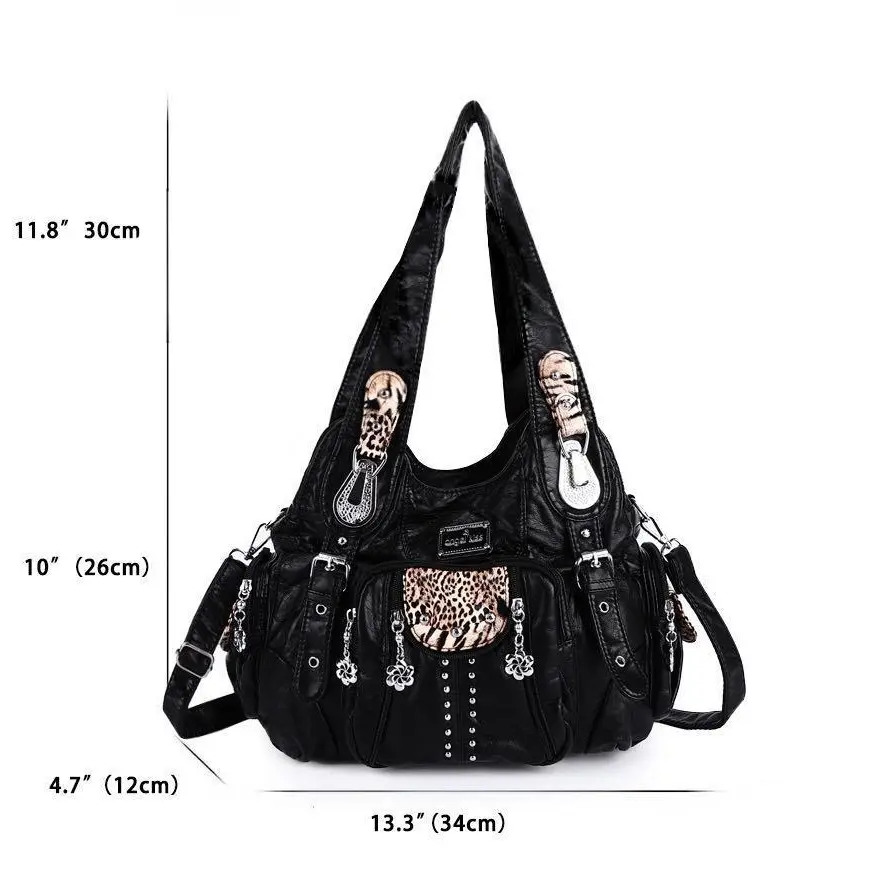 Fashion Handbags Women Shoulder Bags PU Leather Handbag Female Satchel Big-capacity Shoulder Purse Bag bolsa feminina