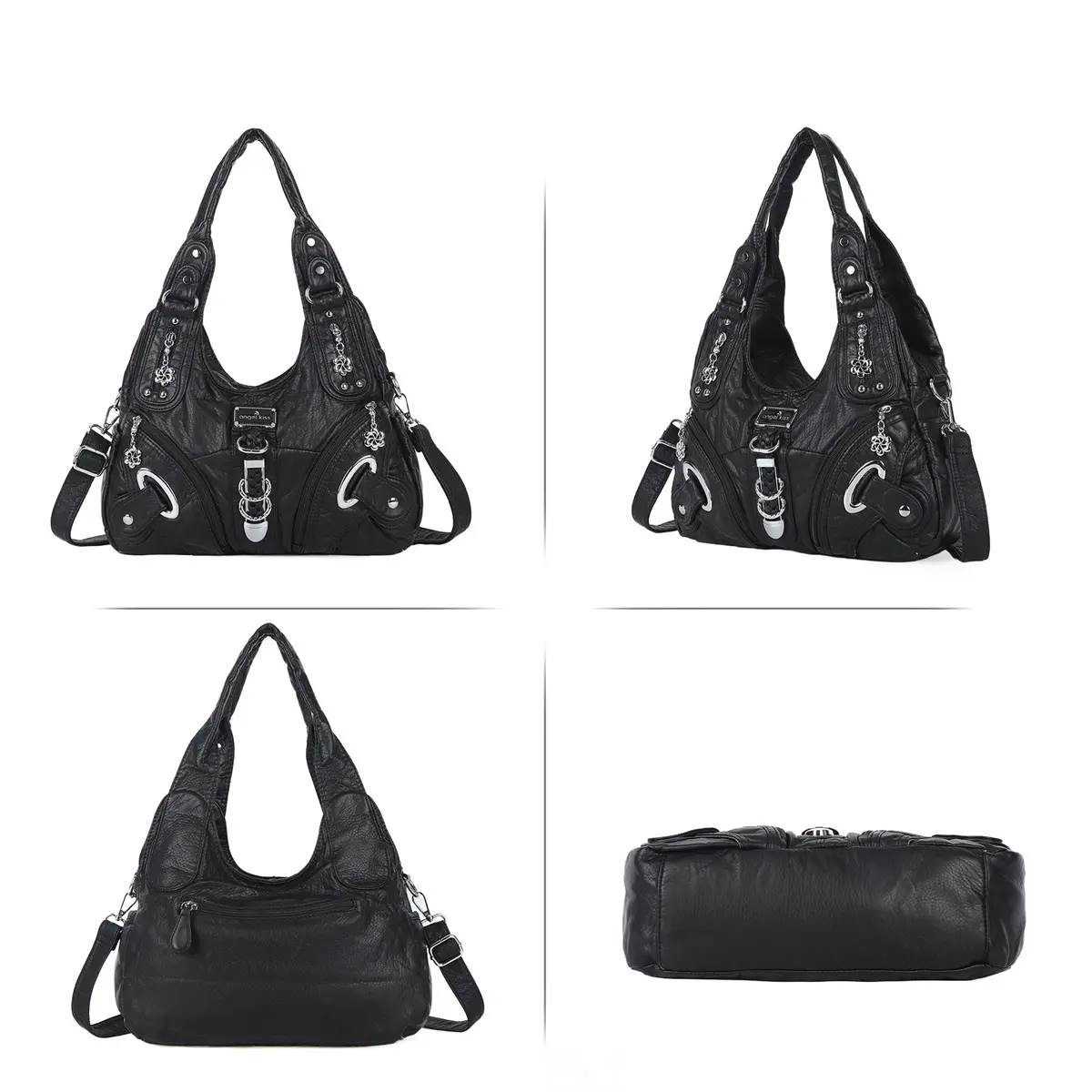 Angel kiss Women Handbags Fashion Large Shoulder Bag Top-handle Handbag Satchel Dumpling Shoulder Bag Tote Hobos Large Purse