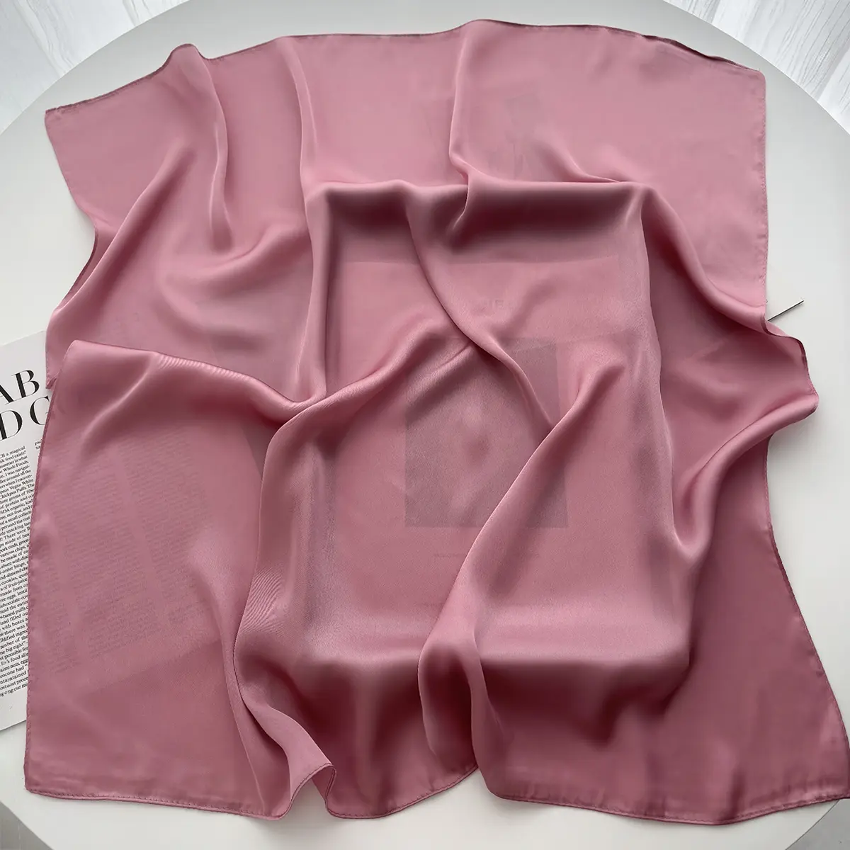 Luxury Print Square Scarf Women Fashion Satin Bandana Lady Shawl and Wrap Headband Scarves Hair Band Neckerchief Hijab