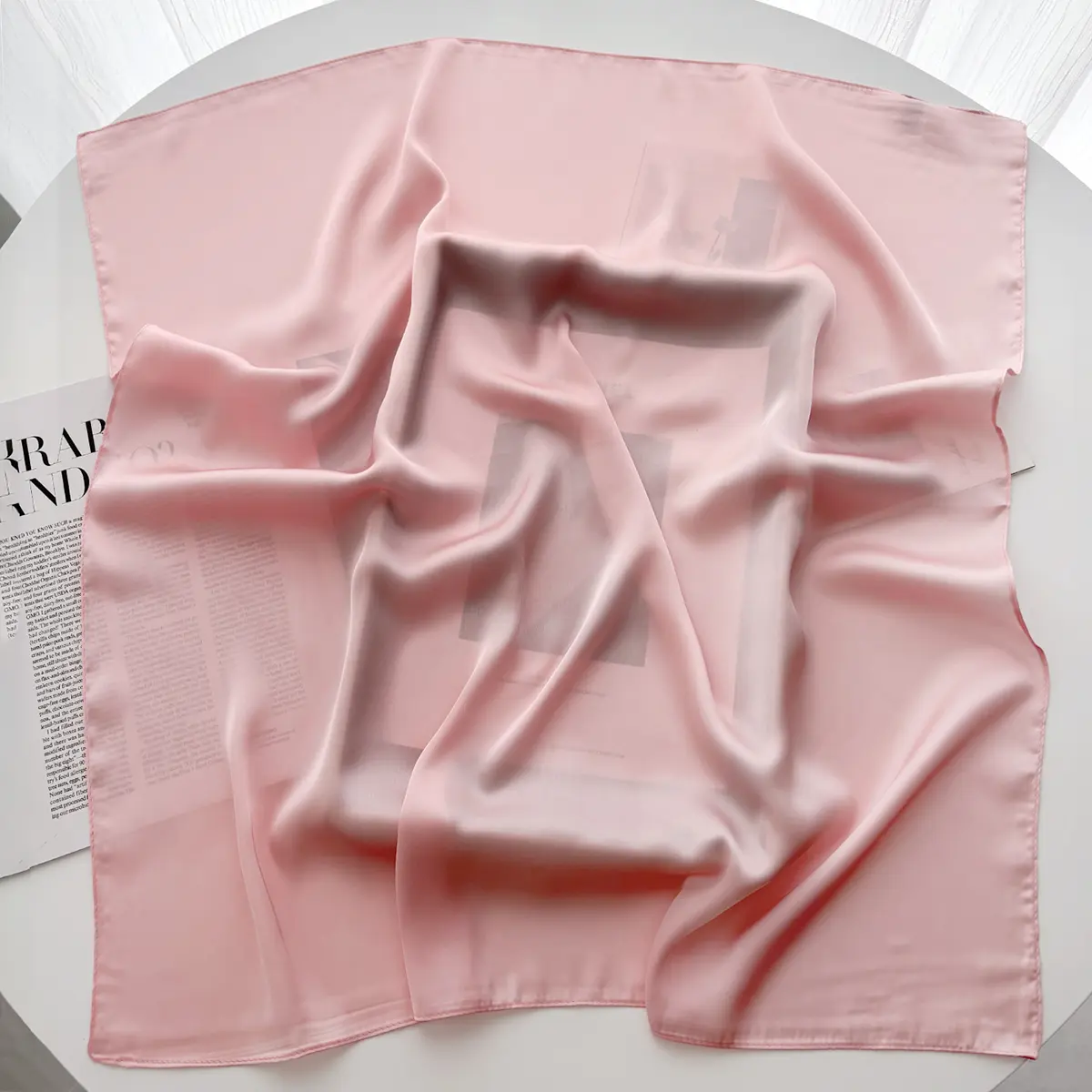 Luxury Print Square Scarf Women Fashion Satin Bandana Lady Shawl and Wrap Headband Scarves Hair Band Neckerchief Hijab