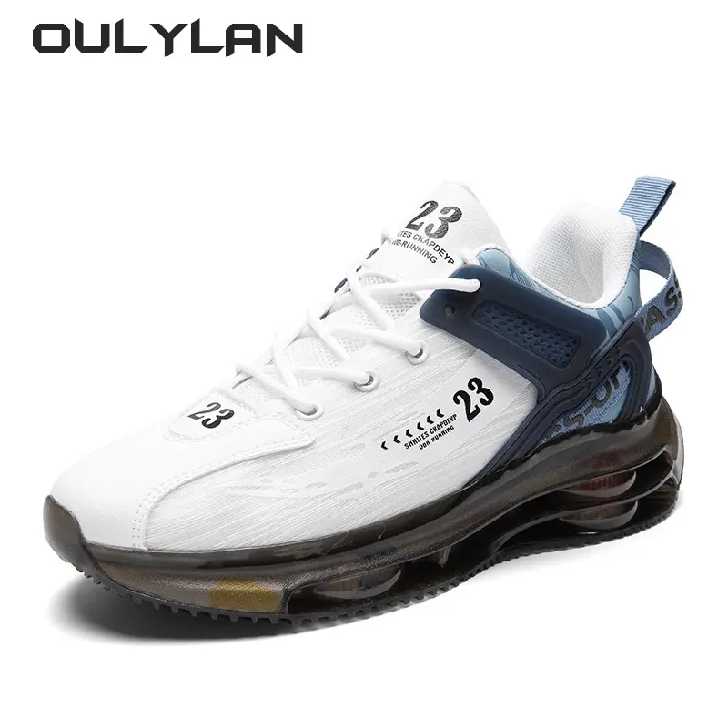 Fashion Air Cushioned Trendy Student Running Shoes Spring Summer Men's Shoes Sports Men Sneakers Casual High Top Round Toe Shoes