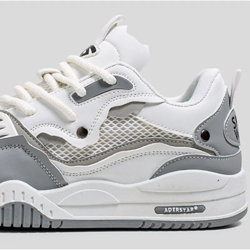Men's Trendy Skate Shoes Spring Comfy Anti Slip Casual Lace Up Sneakers For Men's Retro Outdoor Activities Board Shoes Sports