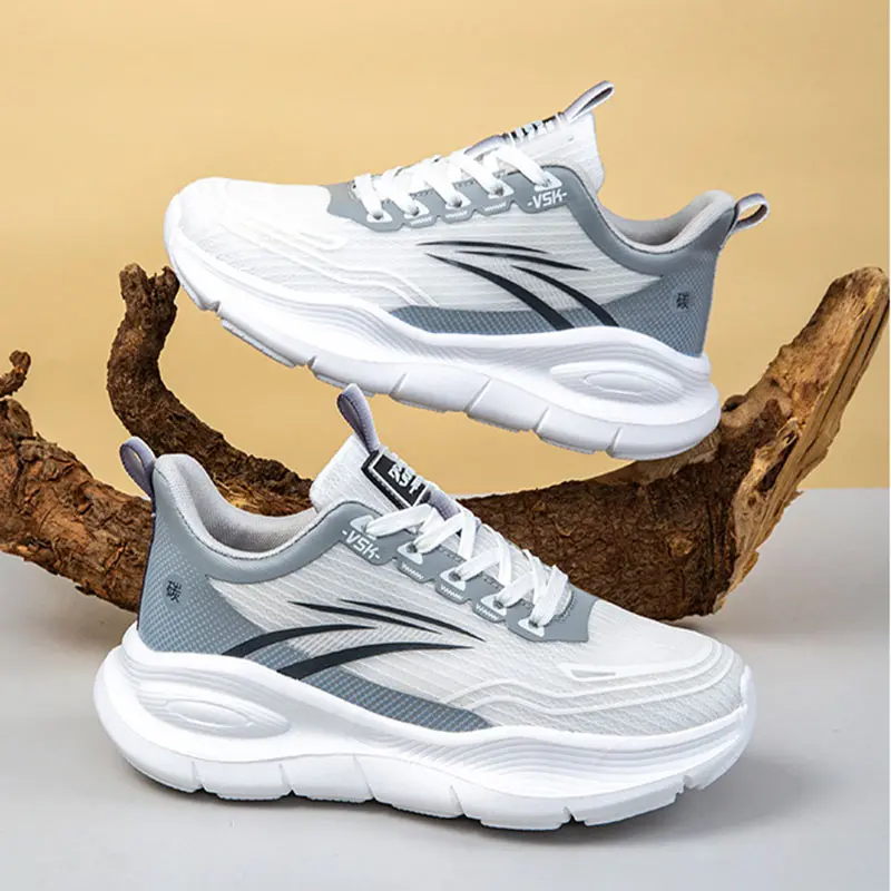 Oulylan Summer New Mesh Breathable Sports Shoes Men's Shoes Large Size Soft Sole Comfortable Cushioning Sports Running Shoes