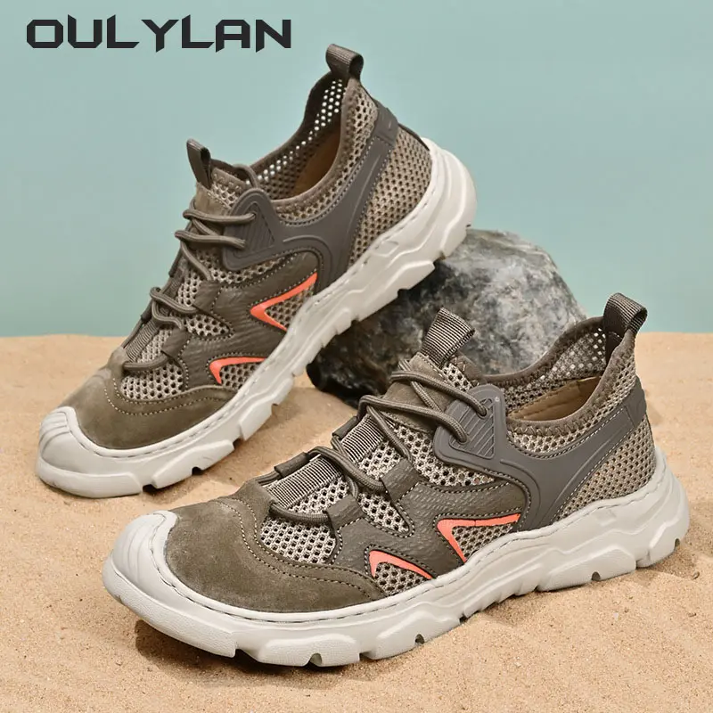 2024 Sneakers  Men's Sandals Summer Classic Outdoor Lightweight Walking Hiking Men's Sandals Casual Beach Wading Shoes