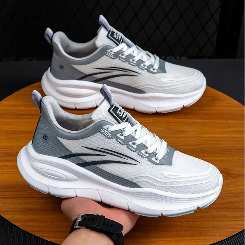 Oulylan Summer New Mesh Breathable Sports Shoes Men's Shoes Large Size Soft Sole Comfortable Cushioning Sports Running Shoes