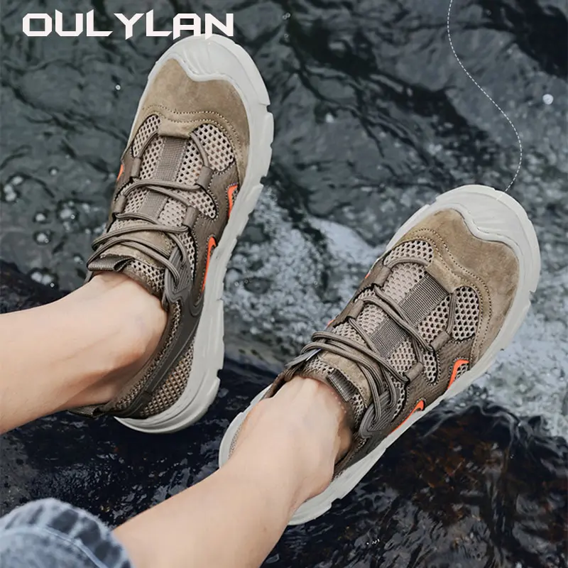 2024 Sneakers  Men's Sandals Summer Classic Outdoor Lightweight Walking Hiking Men's Sandals Casual Beach Wading Shoes
