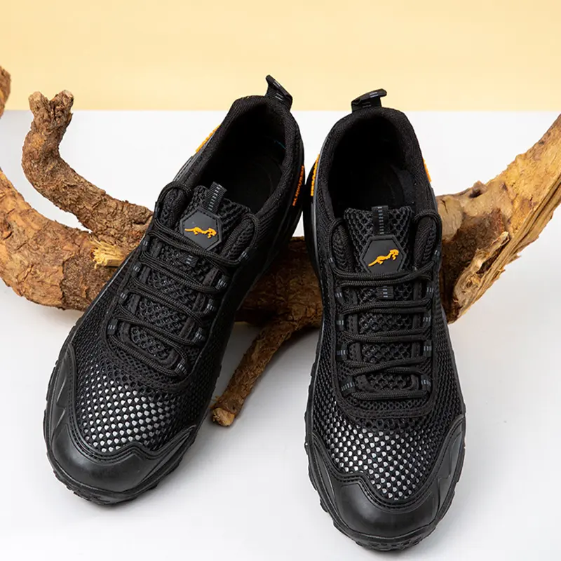 Oulylan Men's Hiking Shoes Trekking Sneakers Anti Slip Breathable Lightweight Walking Shoes Outdoor Summer Mesh Wading Shoes