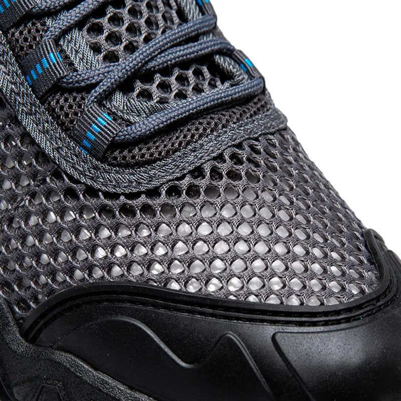 Oulylan Men's Hiking Shoes Trekking Sneakers Anti Slip Breathable Lightweight Walking Shoes Outdoor Summer Mesh Wading Shoes