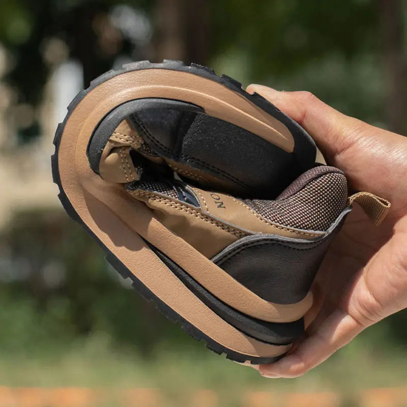 Foldable Resistance Men Protective Shoes Rubber Outsole Safety Shoe Four Season Climbing Workshoes Anti Pricking Labor Sportshoe
