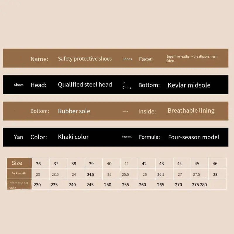 Foldable Resistance Men Protective Shoes Rubber Outsole Safety Shoe Four Season Climbing Workshoes Anti Pricking Labor Sportshoe